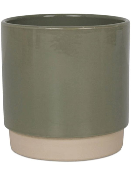 Eno Duo Plant Pot 11cm Height 9cm Dia Pot Dusty Green Pots & Planters
