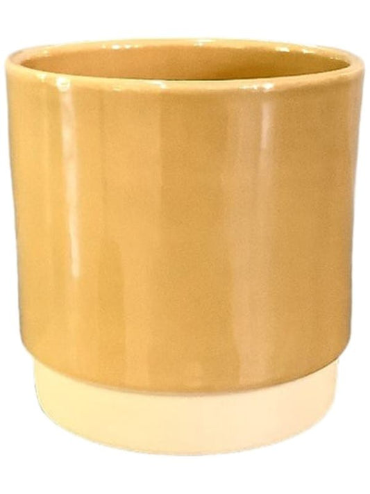 Eno Duo Plant Pot 11cm Height 9cm Dia Pot Dusty Ochre Pots & Planters