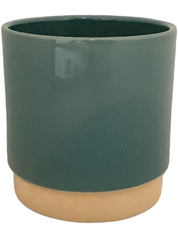 Eno Duo Plant Pot 11cm Height 9cm Dia Pot Dusty Petrol Pots & Planters