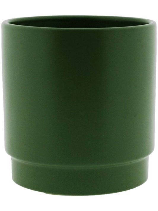 Eno Matt Plant Pot 11cm Height 9cm Dia Pot Olive Pots & Planters
