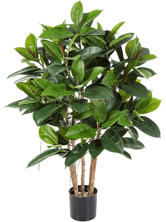Ficus Elastica Artificial Plant Premium Faux 120cm Height Artificial Plants