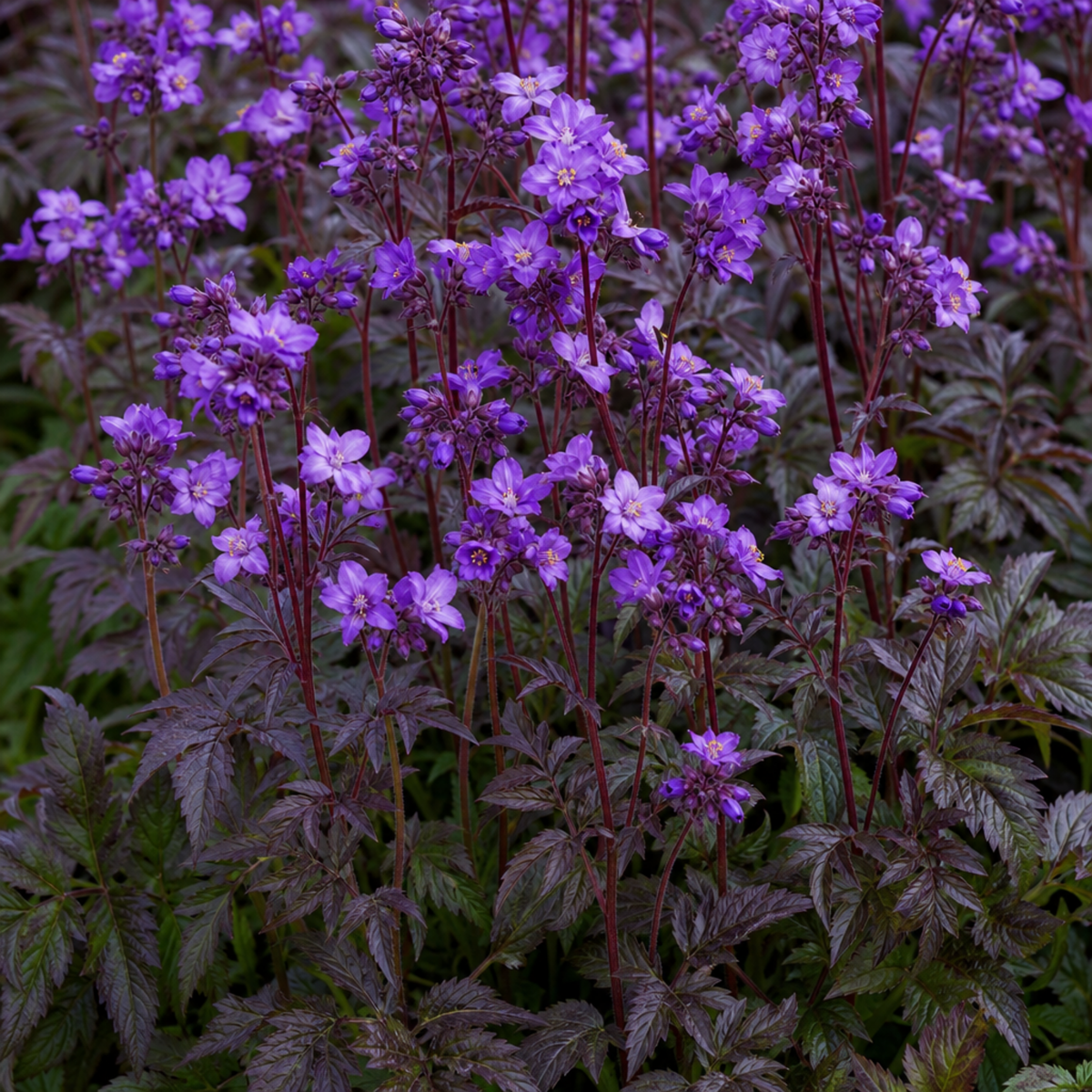 1 Large Plant - Polemonium Bressingham Purple, Ready to Plant in Your Garden, 3L