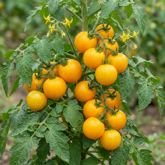 Set of 3 or 6 Large Plants - Tomato Golden Sunrise Variety, Ready to Plant in Your Garden