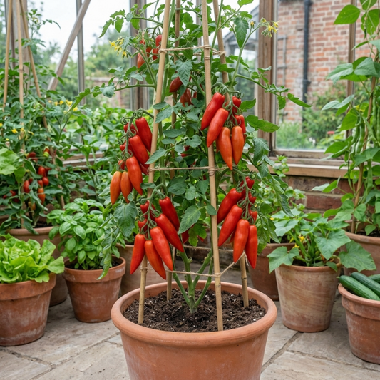 Grafted Cornabel Tomato Plants, Premium Live Plants, Outdoor & Greenhouse Ready, 1L Root Ball