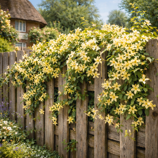 1 Live Outdoor Garden Ready Winter Jasmine Plant - Jasminum nudiflorum, 2L Pot