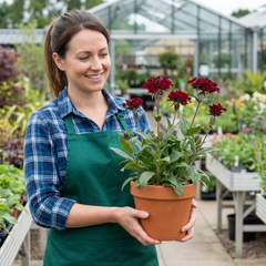 Set of 3 or 6 Lychnis atrosanguinea Hardy Perennial Plants, Summer Flowering, Bee-Friendly Cottage Garden Plant, 1L Root Ball