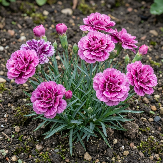 Pink Purple Carnation, Ready to Plant in Your Garden, 10.5 cm