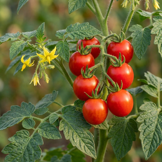 Tomato ‘Consuelo’ Plants, High Yield Sweet Cherry Tomato, Garden Ready Live Vegetable Seedlings, 1L Root Ball