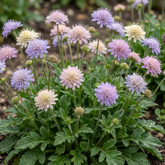 Set of 3 or 6 Knautia Macedonica Melton Pastels Plants, Bee-Friendly Hardy Perennial Scabious, Summer Flowering, 11cm or 1L Root Ball