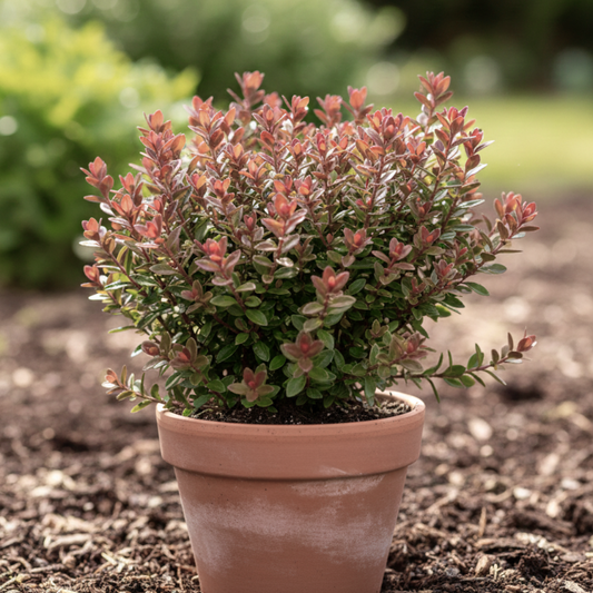 Hebe Little Leaves Red | 2L Pot