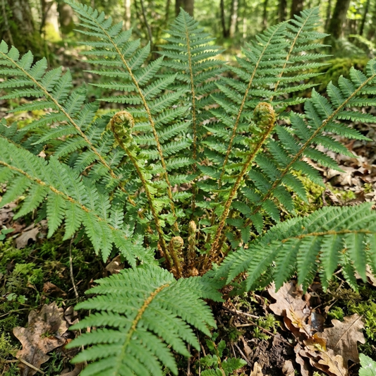 Dryopteris affinis Montana Male Fern Hardy Evergreen Perennial Plants, Shade Loving Garden Plant, 1L Root Ball