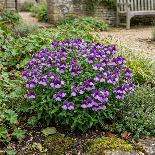 Nemesia Nuvo Purple Bicolour, Ready to Plant in Your Garden