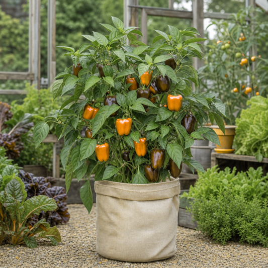 1 Sweet Pepper Liberty Belle Plant, Grow Your Own Vegetable Garden Ready, 2 Litre Root Ball