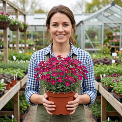 Arabis Aubris Deep Rose, Ready to Plant in Your Garden, 1L
