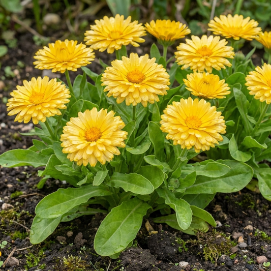 Calendula ‘Fiesta Yellow’, Ready to Plant