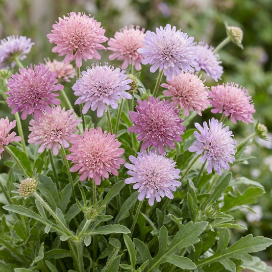 Set of 3 or 6 Knautia Macedonica Melton Pastels Plants, Bee-Friendly Hardy Perennial Scabious, Summer Flowering, 11cm or 1L Root Ball