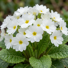 Primrose Queen White Hardy Perennial Plants, Spring Flowering, Outdoor Garden Ready, 1 Litre Root-Ball