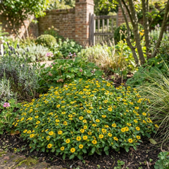 3 Large Plants - Sanvitalia Santiago Bright Yellow, Outdoor Garden Ready