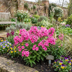 Set of 3 or 6 Phlox ‘Fabulous Rose’ Hardy Perennial Plants, Fragrant, Bee Friendly, Summer Flowering, Outdoor Garden Ready, 1 Litre Root-Ball