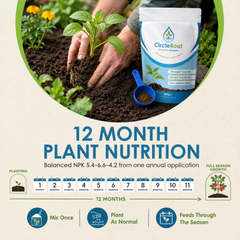CircleRoot Advanced Soil Enhancer - Use 50% Less Water, 1 x 500grm Pouch