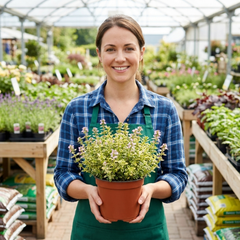 Thymus citriodorus ‘Doone Valley’ Thyme Herb Plants, Hardy Perennial Culinary Herb, Outdoor Garden Ready, 1 Litre Root-Ball