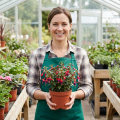 3 Large Plants - Fuchsia Tom Thumb, Ready to Plant in Your Garden, 1L Rootballs