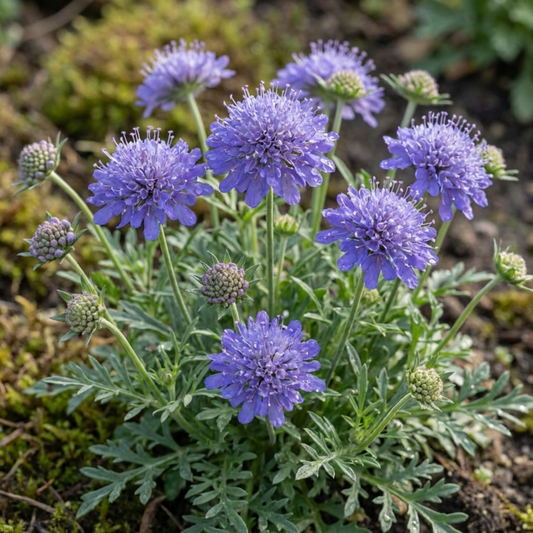 Scabious Blue Note Hardy Perennial Plants, Bee Friendly Pincushion Flower, Litre Root Ball
