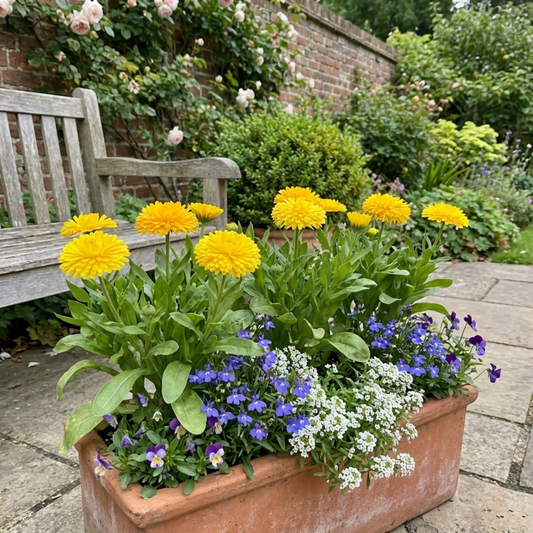 Calendula ‘Fiesta Yellow’, Ready to Plant