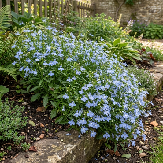 Set of 3 or 6 Large Lobelia Plants - Hot WaterBlue Improved, Ready to Plant in Your Garden