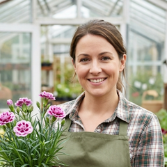 Pink Purple Carnation, Ready to Plant in Your Garden, 10.5 cm