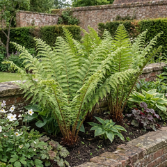 3 Large Plants - Scaly Male Fern Dryopteris Cristata, Outdoor Garden Ready, 1L