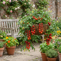 Set of 3 or 6 Large Plants - Tomato Cherry Falls Variety, Ready to Plant in Your Garden