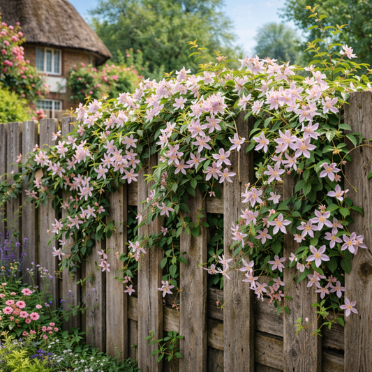 1 Live Outdoor Garden Ready Pink Jasmine Plant - Jasminum x stephanense, 2L Pot