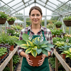 Hosta Growers' Mix Plants, Outdoor Garden Ready Hardy Shade Perennials, 1 Litre Root Ball