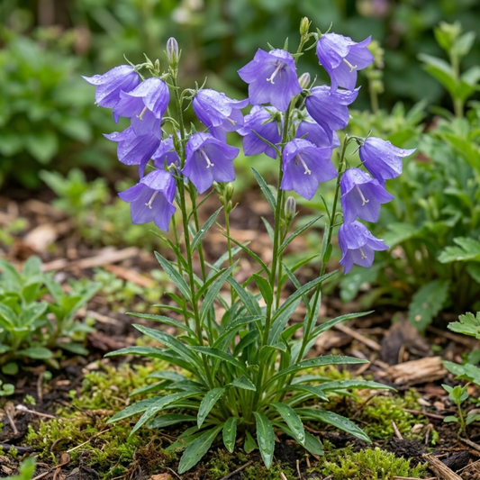 Campanula Persicifolia Caerulea Hardy Blue Bellflower Plants, Outdoor Garden Ready, 11cm Root-Ball