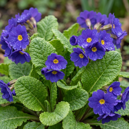 Primula Little Queen Violet Hardy Perennial Plants, Bee Friendly Spring Flowering, Outdoor Garden Ready, 1 Litre Root-Ball