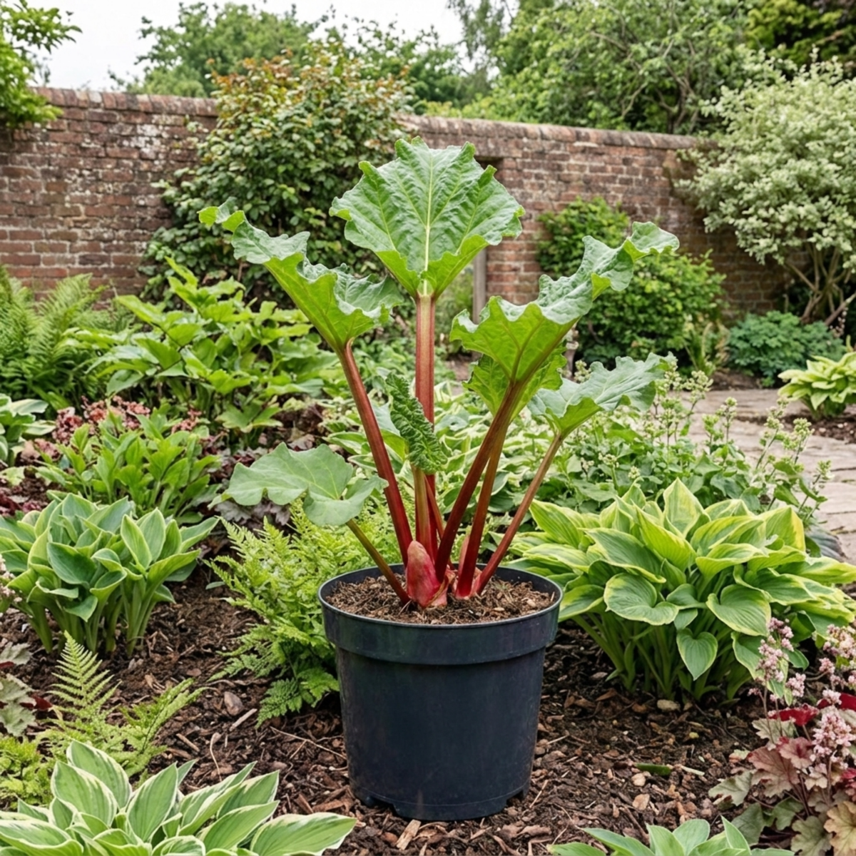 1 Rhubarb Timperley Early Plant, Hardy Perennial Fruit for Garden, Grow Your Own, 2Ltr Root Ball