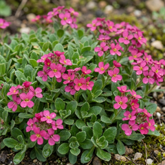 Arabis Aubris Deep Rose, Ready to Plant in Your Garden, 1L