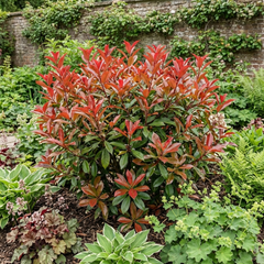 Photinia Magical Volcano Evergreen Shrub, Fast Growing Hedge Plant, Litre Root-Ball