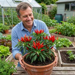 Chilli Pepper Plants - Thai Dragon, Ready to Plant in Your Garden