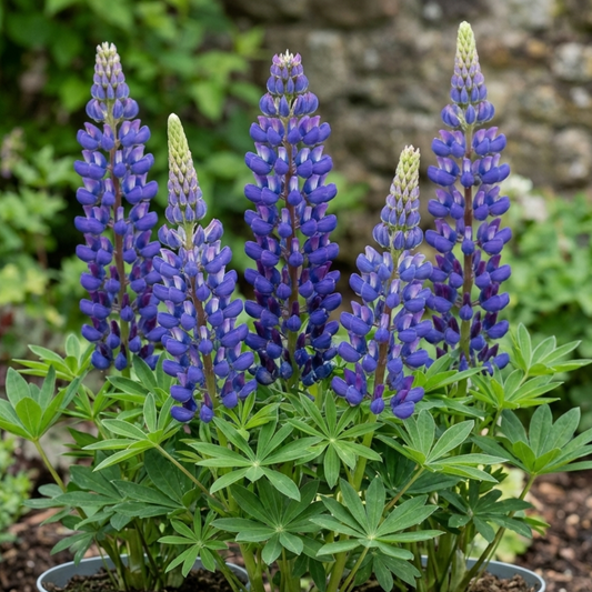 Set of 3 or 6 Lupin Legendary Blue, Ready to Plant in Your Garden, Peat Free