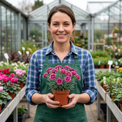 Set of 3 or 6 Large Plants - Dianthus Oscar, Outdoor Garden Ready