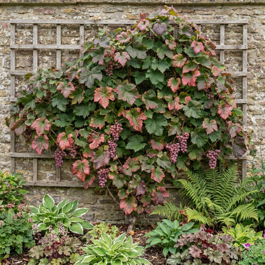 1 Grape Vitis Supernova Pink Plant, Outdoor Hardy Grape Vine for Garden, 3 Litre Root-Ball