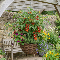 Set of 3 or 6 Large Plants - Tomato Cherry Falls Variety, Ready to Plant in Your Garden