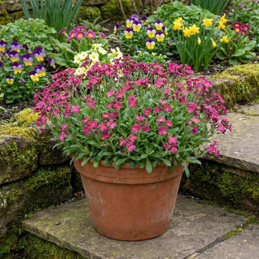 Arabis Barranca Deep Rose, Ready to Plant in Your Garden, 1L