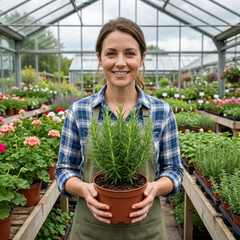 Set of 3 or 6 Rosemary Herb Plants (Salvia rosmarinus), Hardy Evergreen Perennial, Culinary Cooking Herb, Outdoor Garden Ready, 1 Litre Root-Ball