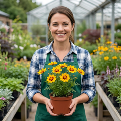 Coreopsis Early Sunrise Hardy Perennial Plants, Yellow Summer Flowers, Pollinator Friendly, 1 Litre Root Ball