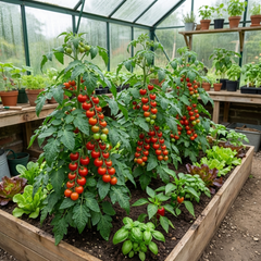 Grafted Crokini Tomato Plants, Premium High Yield Cocktail Tomato, Garden Ready, 1L Root Ball