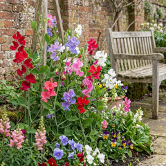 Sweet Pea Mammoth Mix, 10.5 cm Rootballs