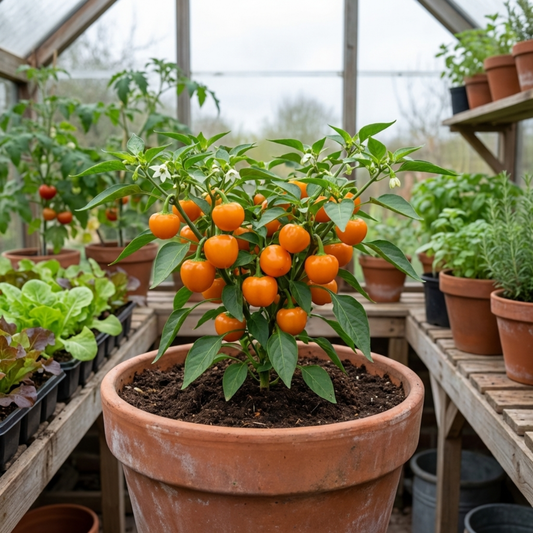 Sweet Pepper Snack Orange, Ready to Plant in Your Garden